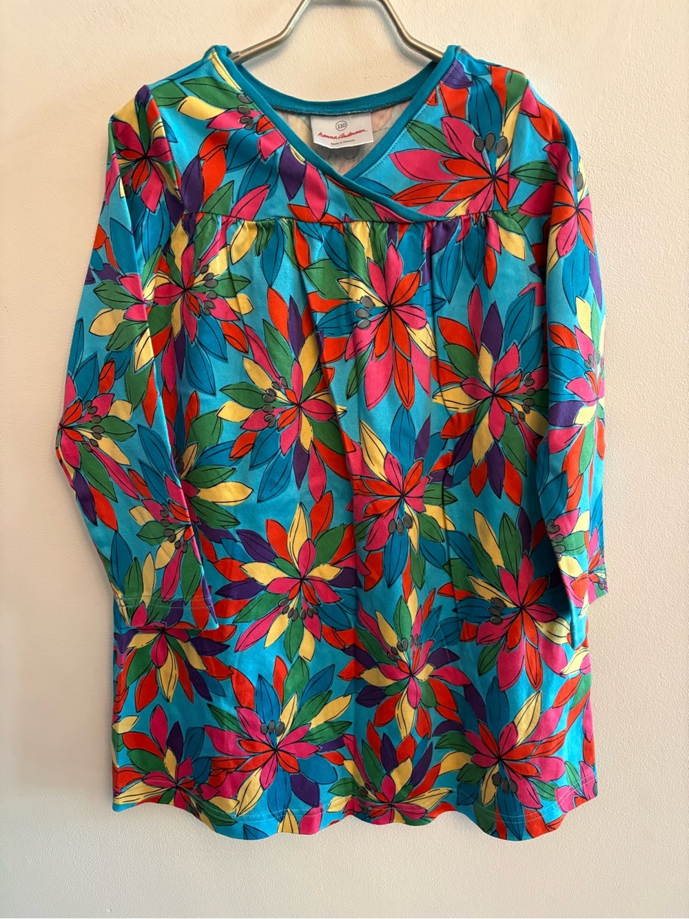 Hanna Andersson Floral Long-Sleeve Girls' Dress